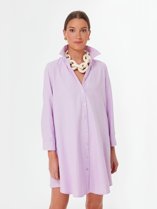 Pomander Place Dresses & Skirts - Tuckernuck POMANDER PLACE Oxford Harris in Lavender Purple Shirt Dress XS